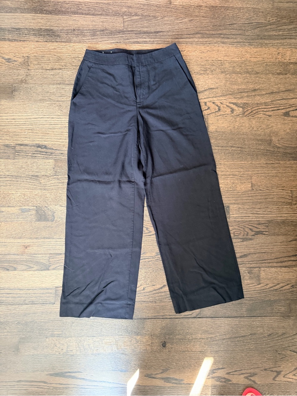 Calvin Klein Black Wide-Leg Trousers